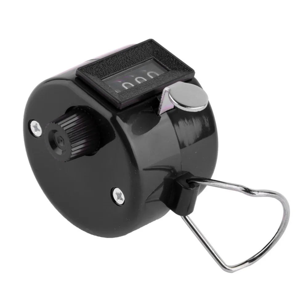 4-значный портативный удобный пластиковый + металлический Ручной Tally Counter ручной