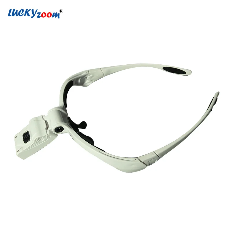 Luckyzoom повязка на голову 1X 1.5X 2X 2.5X 3.5X стекло es увеличительные защитные очки складное увеличительное стекло со светодиодный подсветкой ремонтная Лупа