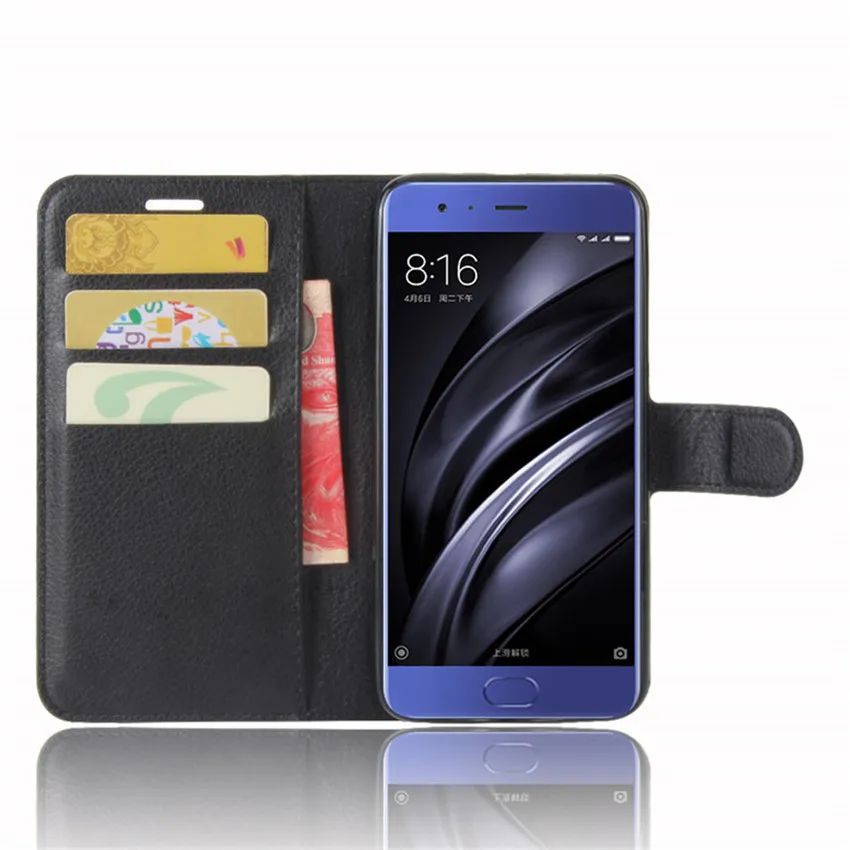 Чехол для телефона Xiaomi Mi 6 чехол-кошелек откидная задняя крышка Mi6 Fundas кожаный