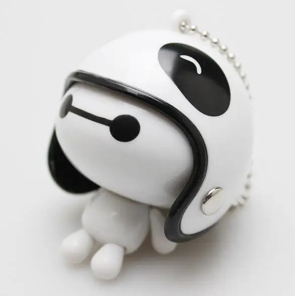 Забавными персонажами из мультфильма Baymax с мотоциклетный шлем брелок дети