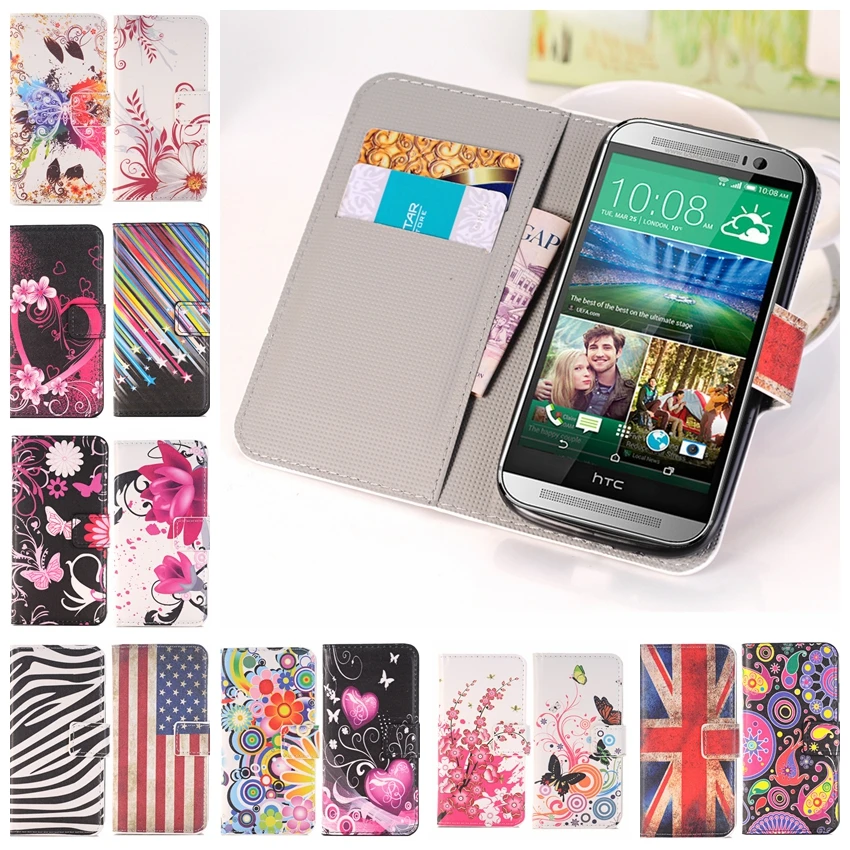 Для HTC One M7 M8 M9 M9PLUS E9PIUS узор цветок Флаг США ООН Счастливая звезда окрашенные ПУ