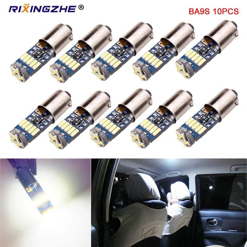 RXZ 10 шт. ba9s светодиодный t4w h6w 4014 15SMD Canbus для автомобиля заднего освещения или