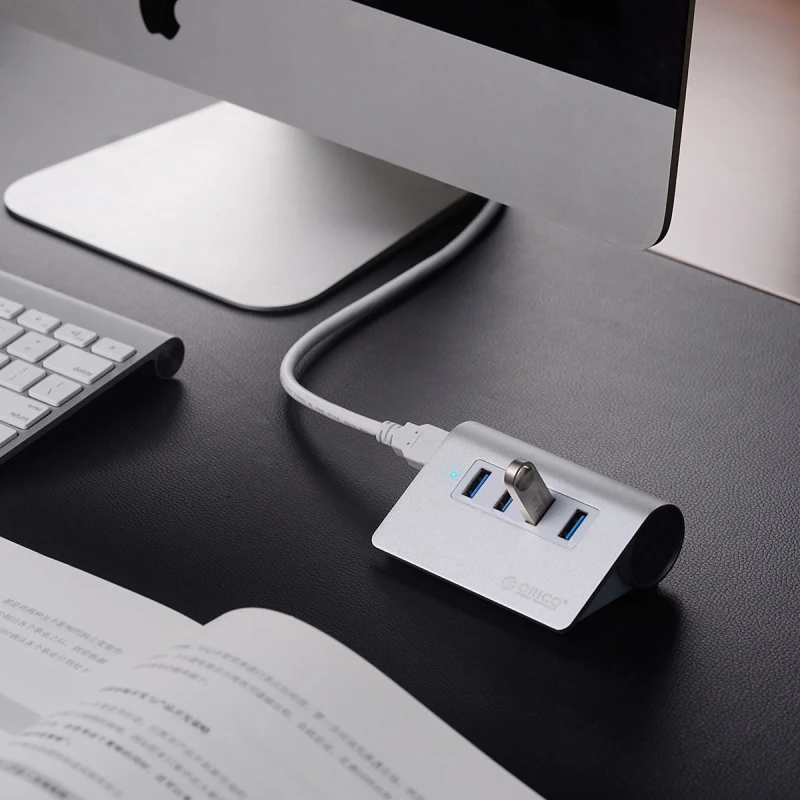 ORICO алюминиевый 4 порта USB 2.0 3.0 концентратор высокой Скорость мини Splitter