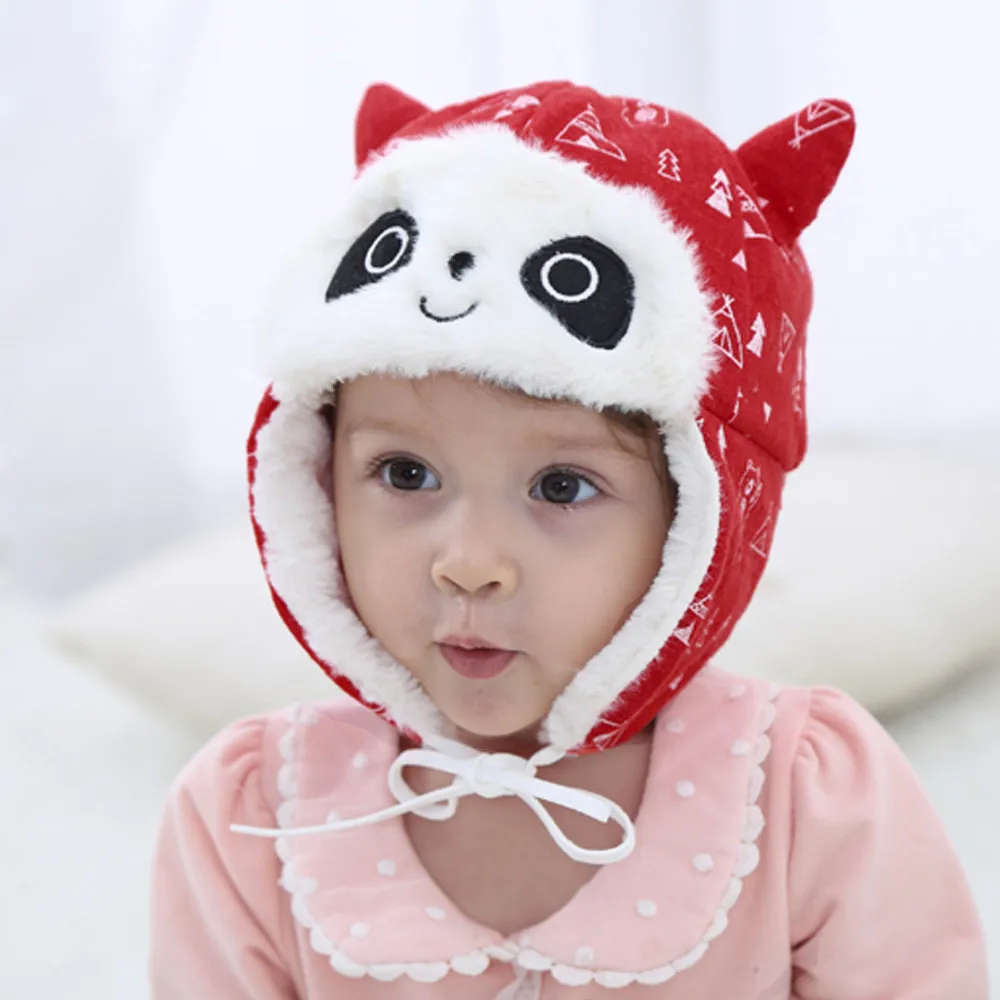 Muqgew 2020 New Arrival Baby Girls Boy Toddler Kids Girl Panda Beanie Winter Warm Hat Cap High Quality Soft Cute | Детская одежда и