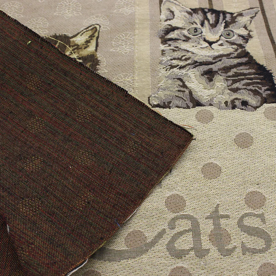 Высококачественная подушка для дивана с рисунком кошек тканевая лоскутная