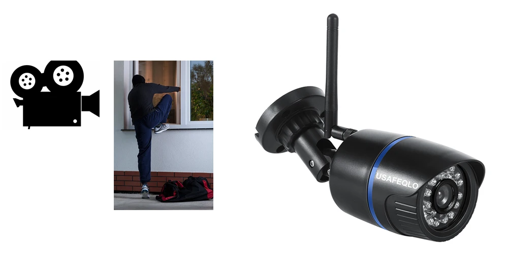 USAFEQLO iCsee Wi-Fi IP Камера 720P 960P 1080 Беспроводной проводной ONVIF P2P видеонаблюдения Пуля Открытый Камера с SD слот для карты Макс 128 г
