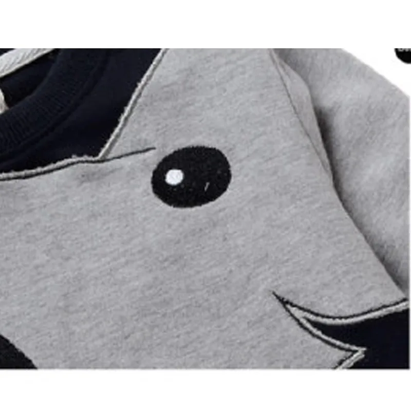 Детская Хлопковая футболка с длинным рукавом мультяшным принтом|Толстовки и