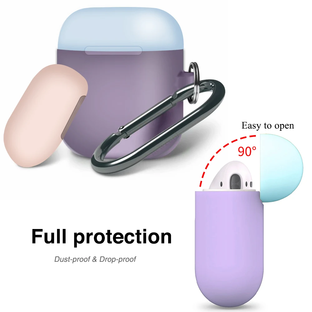 ТПУ силиконовый Bluetooth беспроводной чехол для наушников Airpods защитный Аксессуары