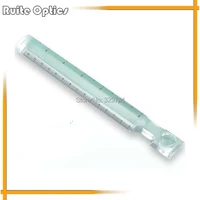 mg19161 2x plastic pocket size bar magnifier lightweight ruler magnifying glass with mm and inch measuring scale