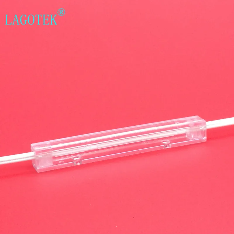 100PCSLot FTTH Fiber optic heat shrinkable tube protection tube Fiber optic splicing protective box transparent Version