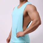 Лидер продаж, Мужская сексуальная хлопковая повседневная майка, мужские топы без рукавов, Майки для бодибилдинга, мужские гей-топы с низким вырезом, мода Свободный жилет