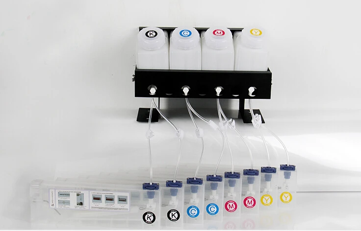 (4 танка + 8 чернильных картриджей) система чернил СНПЧ для Roland VS300/VS420/VS540/VS640|ink