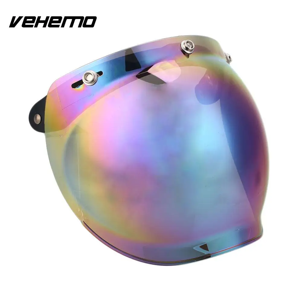 Защитный козырек для мотоциклетного шлема VEHEMO раскладной с зеркальными стеклами