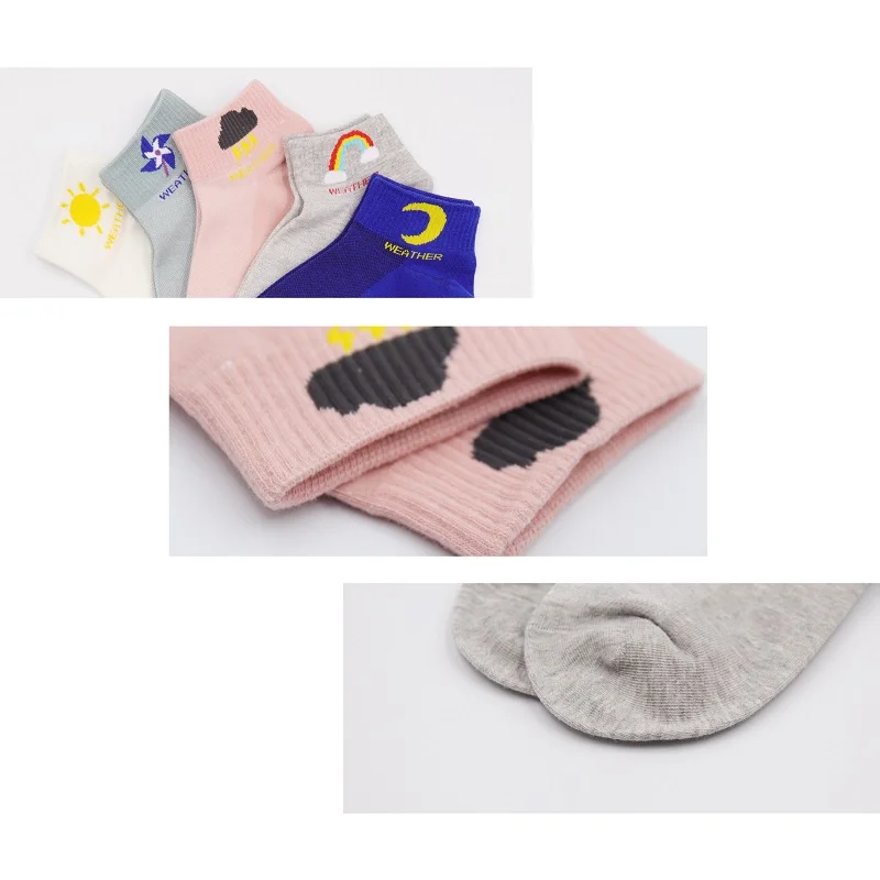 2019 модные летние новые дизайнерские носки с мультяшным рисунком в корейском