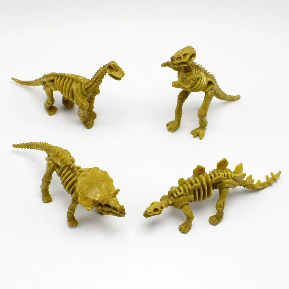 4pcs/sets Jurassic Simulation Dinosaur Skeleton Kits Tyrannosaurus Toy for Kids Gifts | Игрушки и хобби