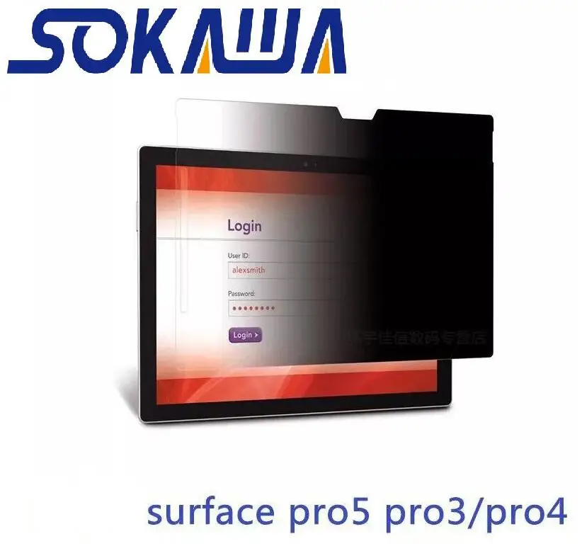 Для Microsoft Surface Pro 3 4 5 6 Book/Surface Go/Surface Laptop 2 Privacy закаленное стекло с антибликовым