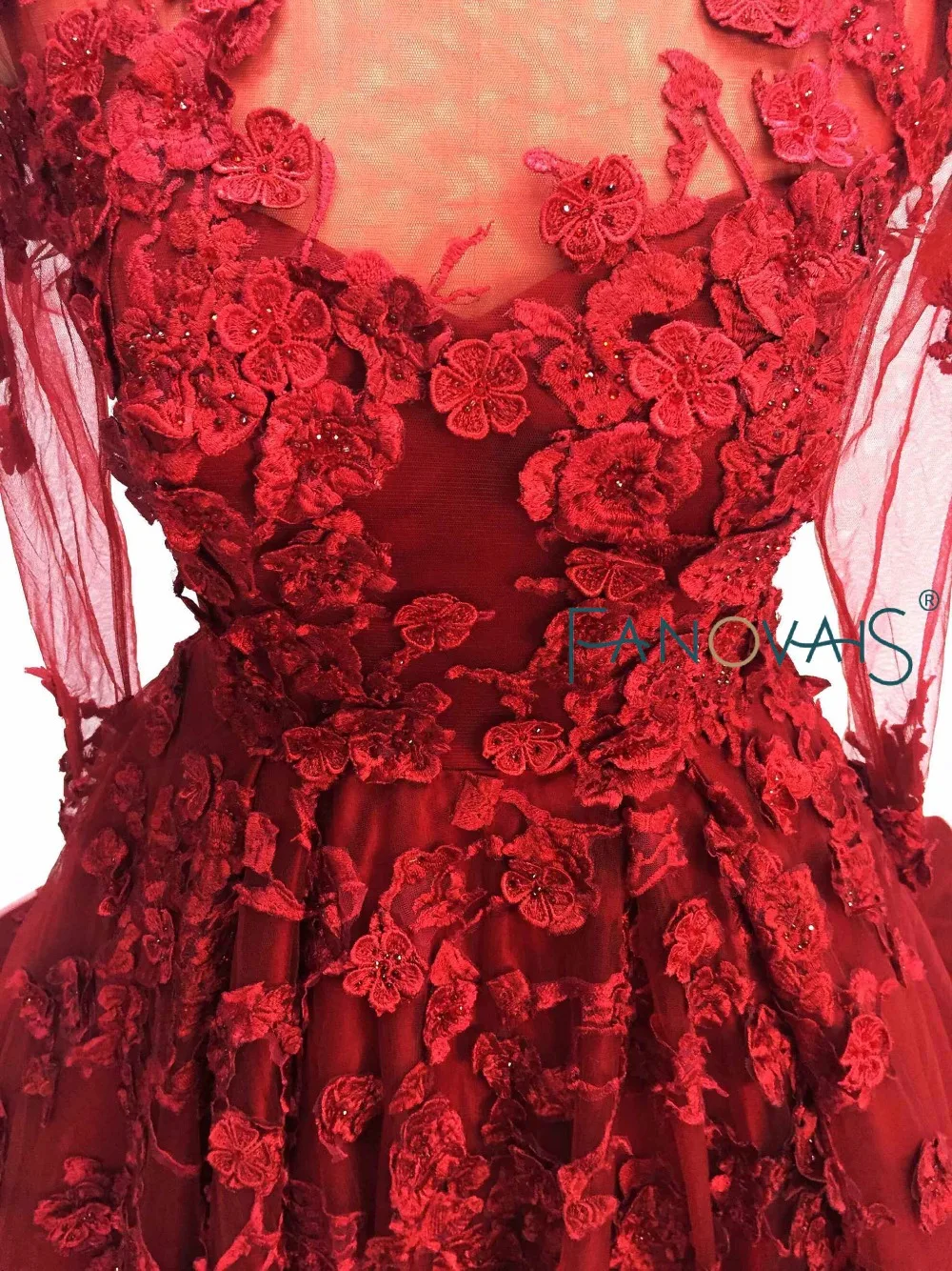 Burgundy Prom Dresses 2019 Long Sleeves Evening Gowns Luxury Evening Dresses Vestido de festa robe de soiree prom party gowns