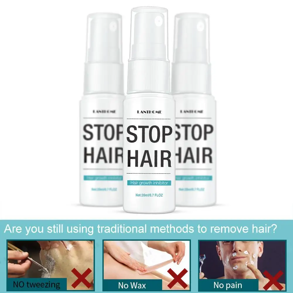 20 мл мощный Перманентный безболезненный спрей для удаления волос остановить