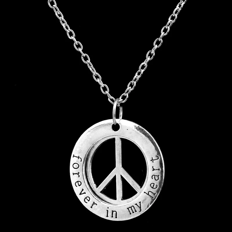 Tai Chi Yin Yang Star Tree Peace Pendant Chain Necklace Forever In My Heart Charm Women Men Jewelry Family Friend Necklaces Gift | Украшения