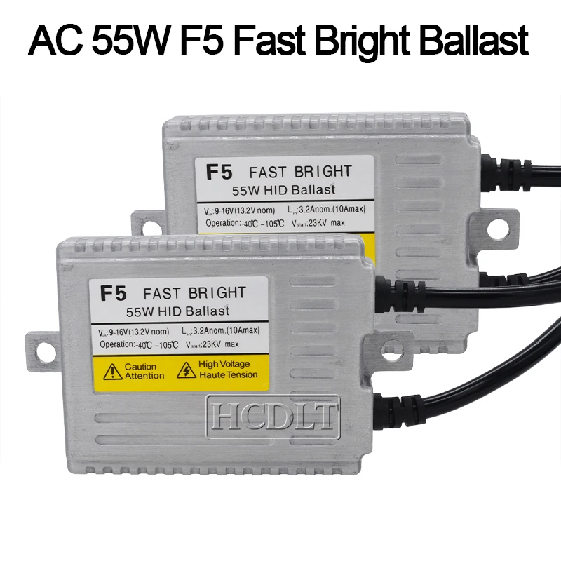 HCDLT AC 55 Вт F5 1 секунда Быстрый старт балласт ксеноновый комплект преобразования