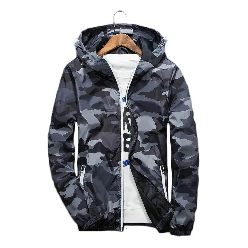 Новинка 2017 года Осень и весна Для мужчин куртка Повседневное Куртка Верхняя