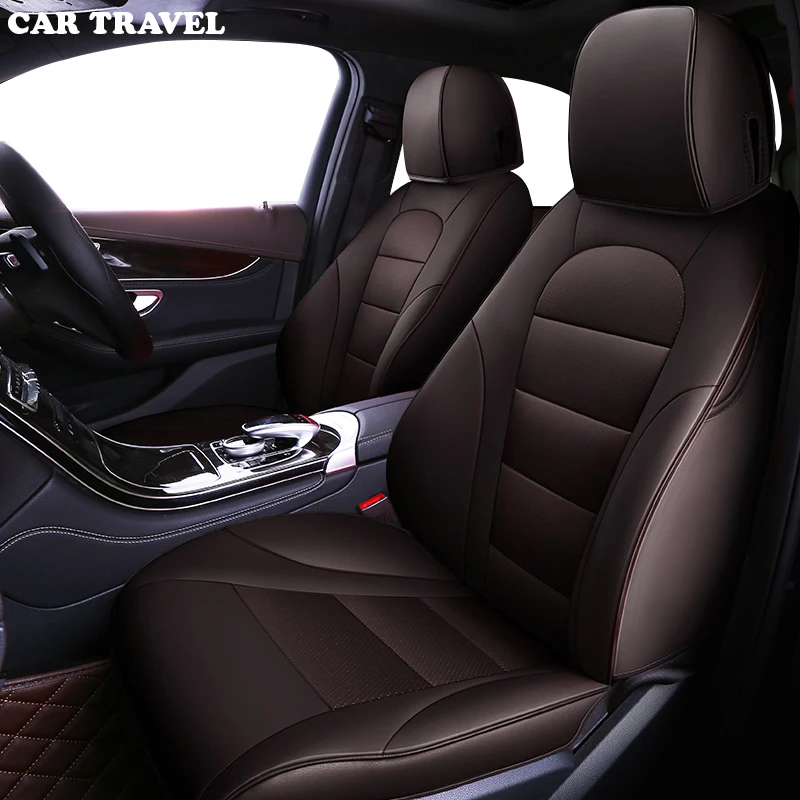 Кожаный чехол на сиденье автомобиля для mercedes w204 w211 w210 w124 w212 w202 w245 w163|Чехлы