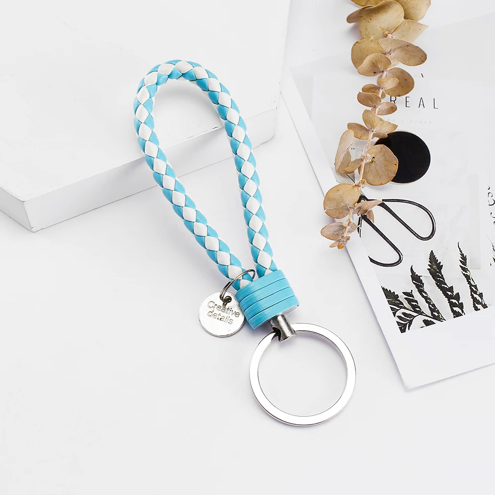 Vicney 33 цвета PU кожаный плетеный Плетеный веревочный bts брелок DIY сумка подвеска