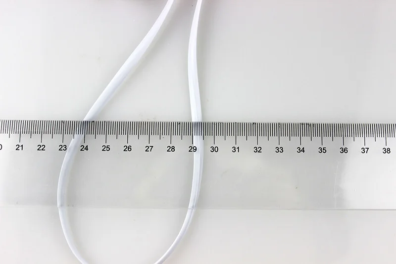 2 м телефонный кабель RJ11 6P2C телефон 26AWG бескислородная медная проволока REACH/ROHS белый плоский провод анти-разрыв кристалл вилка