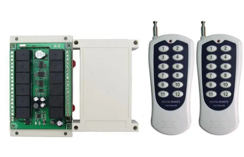 Топ DC 12 V 10A ch 12CH RF беспроводной пульт дистанционного управления домашняя