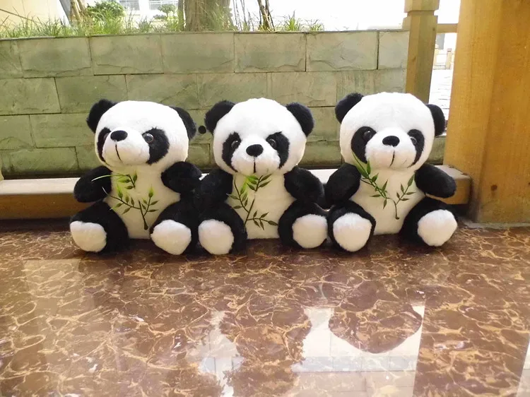 

lovely panda 18cm bamboo panda plush toy doll gift w4174