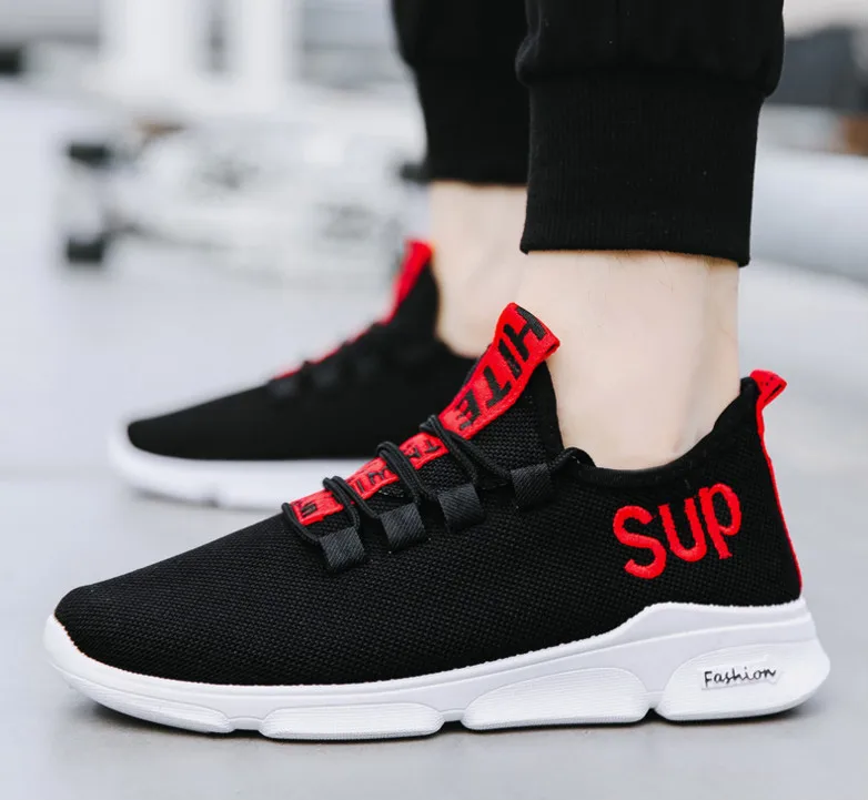 2019 new men's singles shoes trend fashion casual comfortable Korean version of breathable running | Обувь