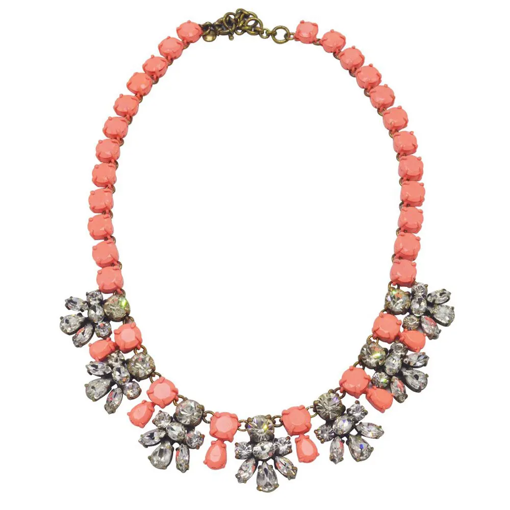 

JShine Big Brand Coated Glass Wedding Jewelry Statement Necklace Women Necklaces & Pendants Jewellery Colares Indian Jewelry