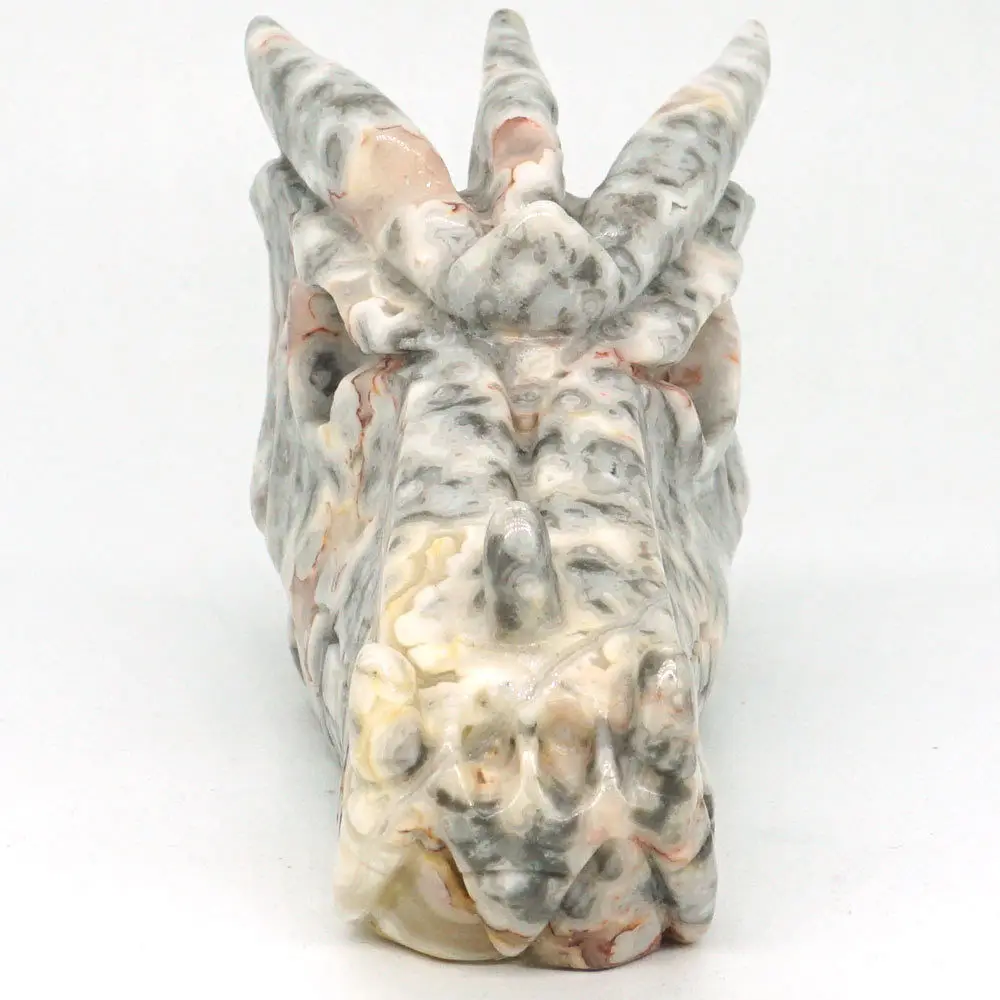 Голова Дракона Череп 5 &quotCrazy Agate натуральные резные камни целебные кристаллы