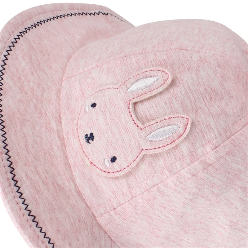 Cute Rabbit Baby Hat For Girls Cotton Panama With Ears Cartoon Sun Cap Autumn Clothings | Детская одежда и обувь