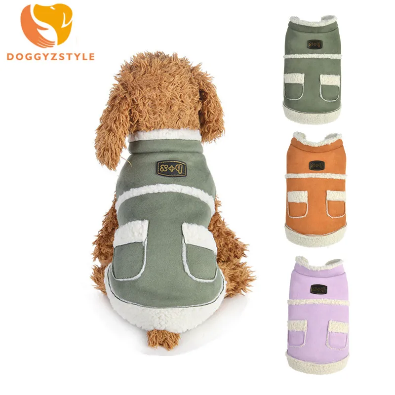DOGGYZSTYLE зимние комбинезоны одежда для собак утепленное пальто домашних животных