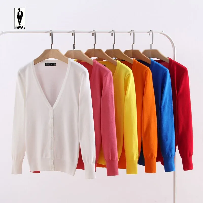 2016 УР 01 Многоцветный Осень Зима Простой V Шеи Вязать мода Плюс Размер Дешевые