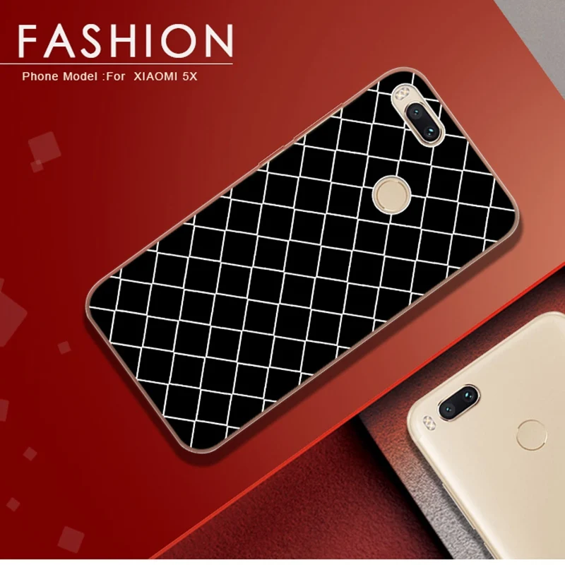 BETYFATE Coque для Xiaomi mi A1 силиконовый чехол ретро плед принципиально 6 x 2 x2 5X Red 5 5A плюс |