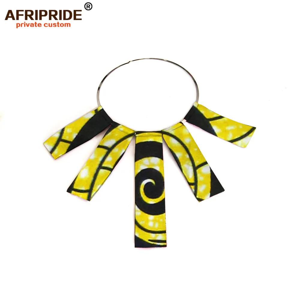 Женское тканевое колье с принтом AFRIPRIDE matal ring and batik модное хлопковое чокер для