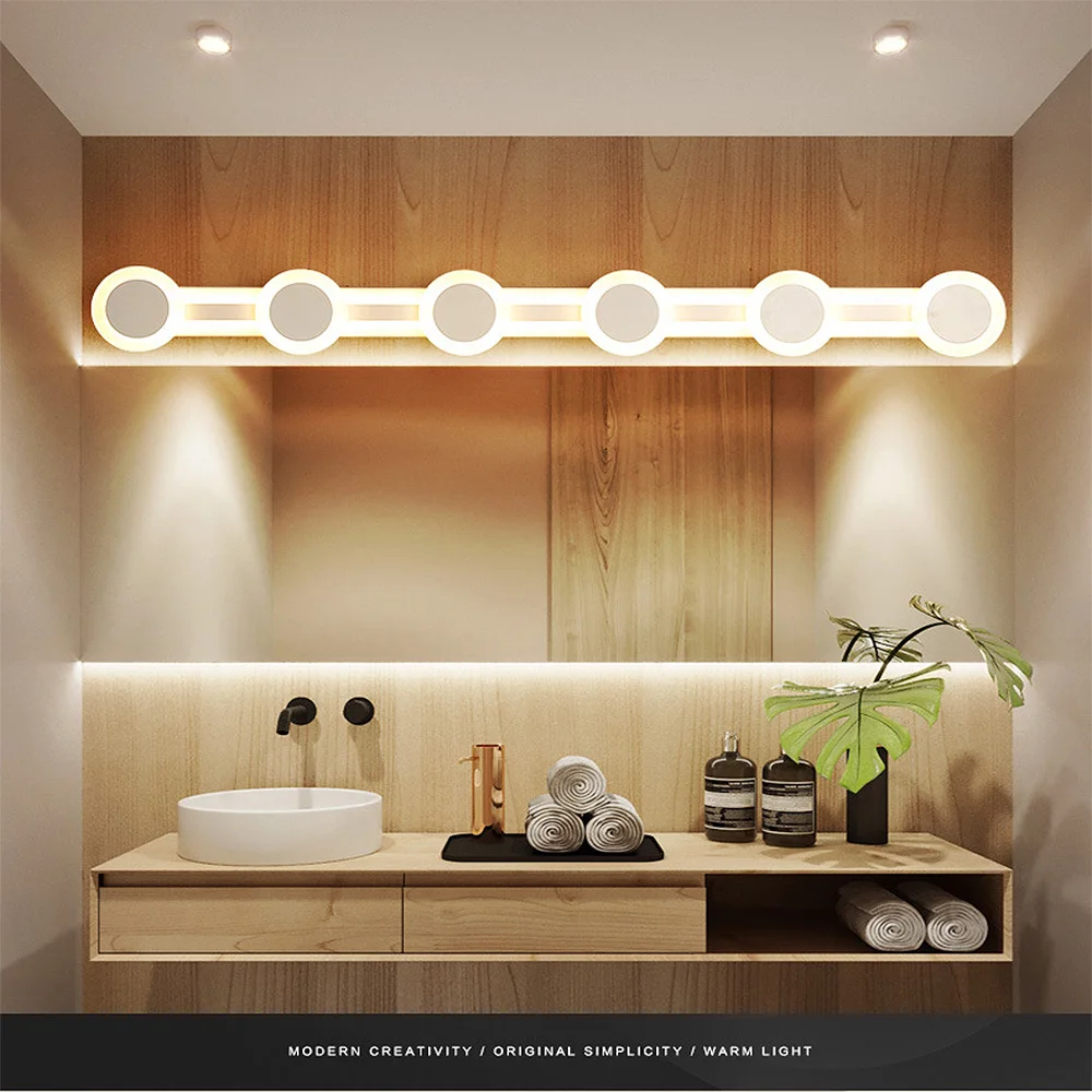 

Hotel rooms simple modern Nordic led mirror headlights ultra-thin aisle lights bar bathroom led mirror headlights