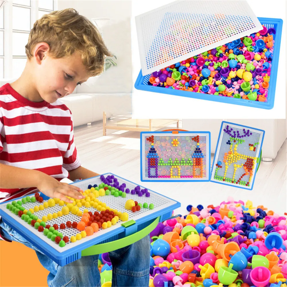 CHAMSGEND Variedad DIY Parche головоломка игрушки 296 таблеток Qiaoqiao различные грибные ногти