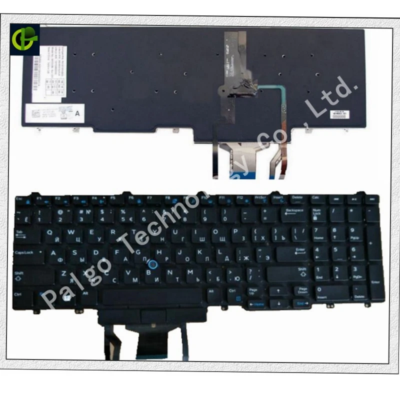 Русская клавиатура с подсветкой для Dell Latitude 15 5000 E5550 E5570 E5580 E5590 0T9RCN CN 0FP37Y FP37Y NSK LL0BC RU