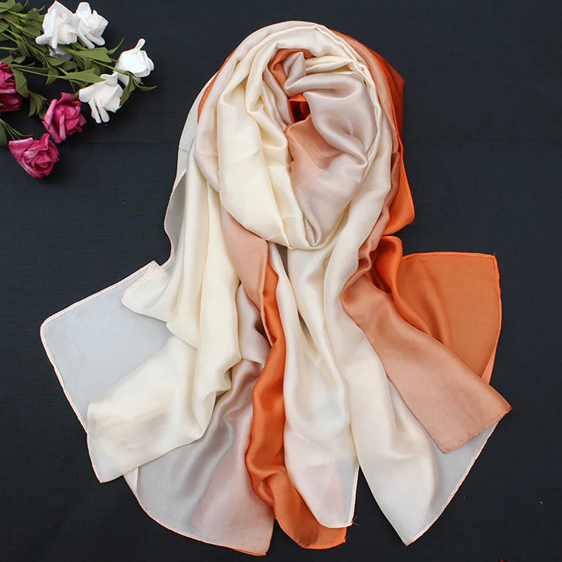 Женский шелковый шарф LaMaxPa мягкий весна осень|fashion shawls|women silk scarffashion scarf |