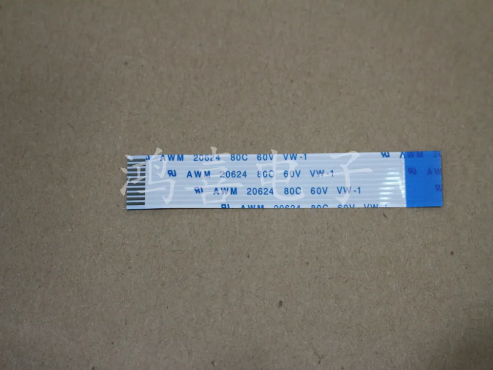 Новый AWM 20624 80C 60V FFC FPC Гибкий плоский кабель 1 0 мм шаг 10 Pin обратный 55 60 70 80 100 150 180 200