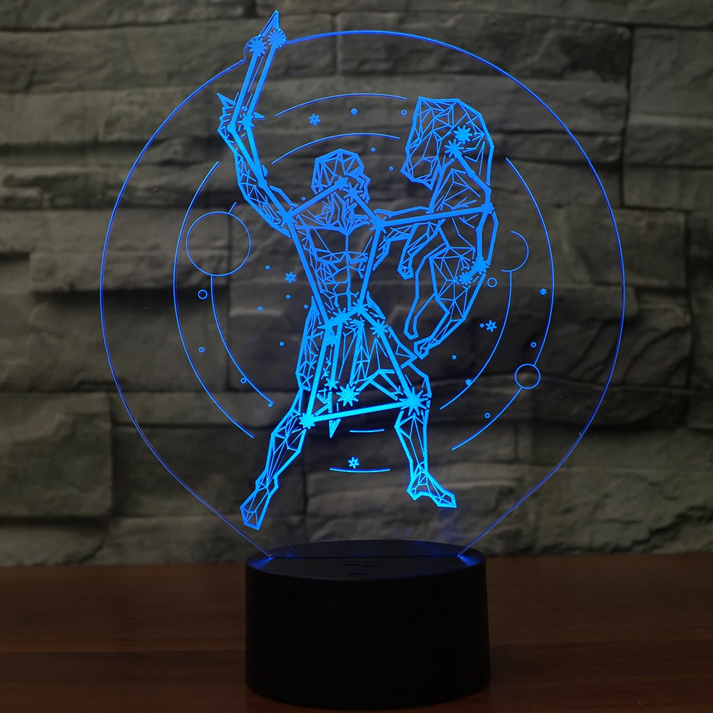 3D USB визуальный индикатор красочные Orion ночные огни звездное небо настольная