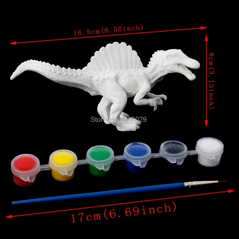 DIY Раскрашивание животных Динозавр Модель Рисунок граффити дети игрушки B116|dinosaur