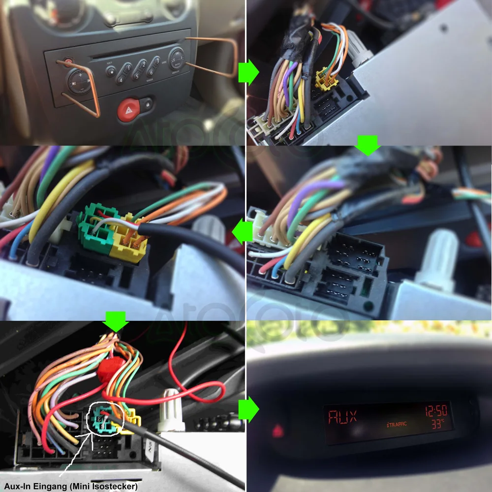 Автомобильный Bluetooth модуль 6 Pin MINI ISO Кабельный адаптер для Renault Updatelist Радио стерео
