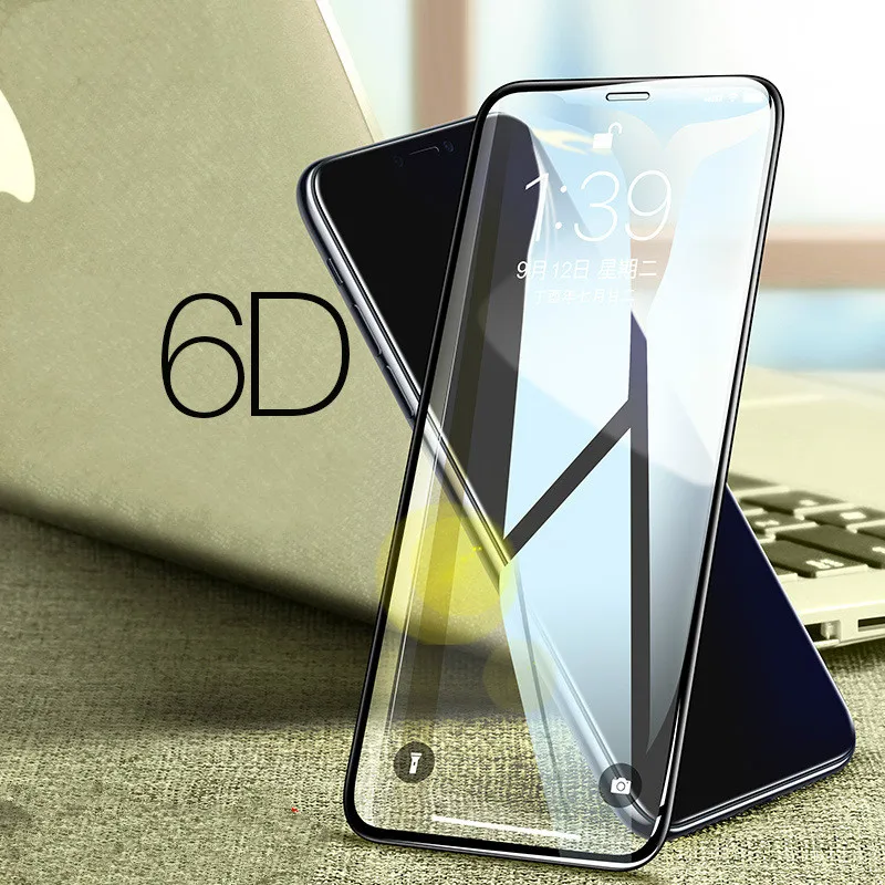 Xindiman легко установить 6D закаленное стекло полный охват корпус пленка для iphoneX