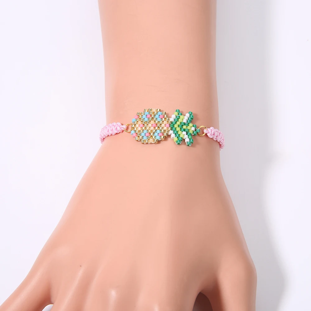 Rttooas браслет с шармами Miyuki Delica ананас Pulseiras ручной работы Bileklik дружбы для женщин |
