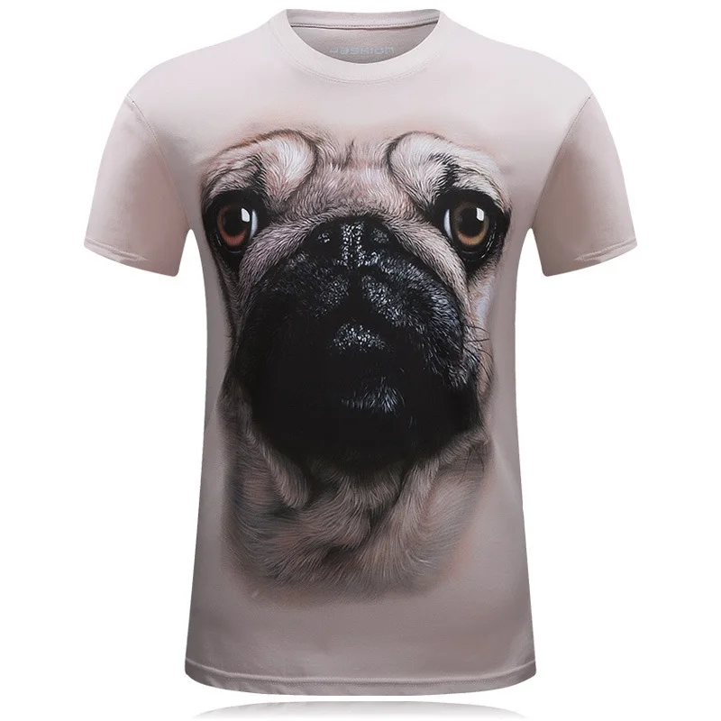 3D футболки с принтом собаки забавная футболка модная коротким рукавом для женщин