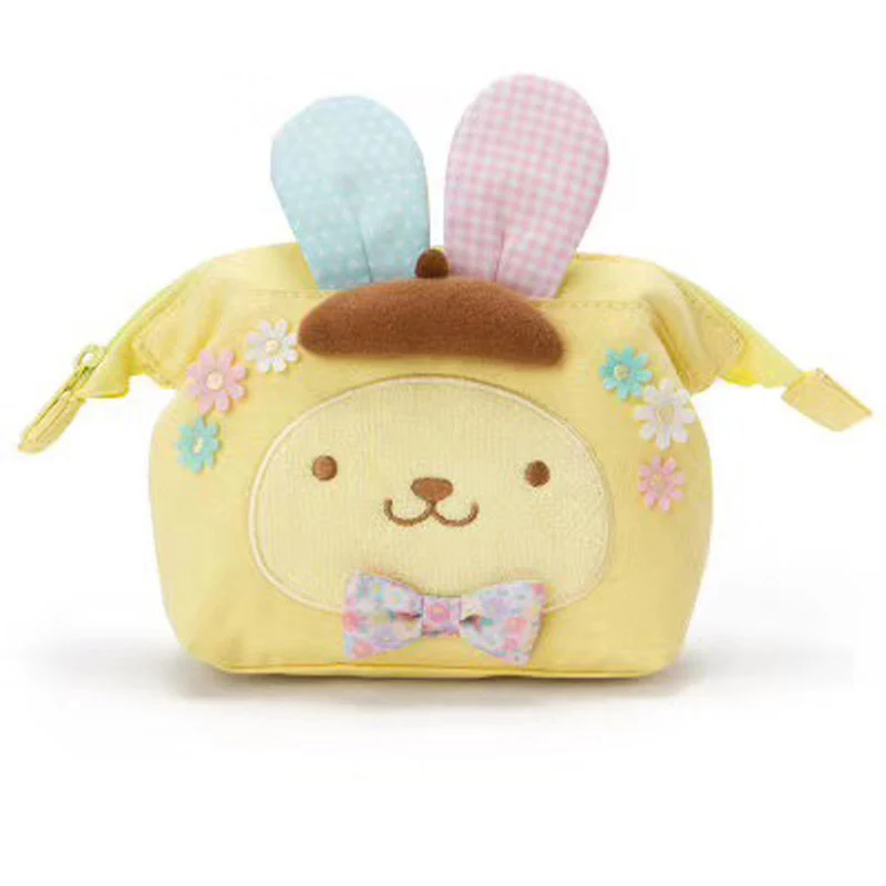 D Сумка hello kitty, ручная сумка, макияж, ручная работа, мультяшный милый бант, для девочек, для покупок, нейлоновый, портативный, плюшевый рюкзак, школьный, для путешествий - Цвет: D